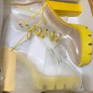 Clear Platform Boots